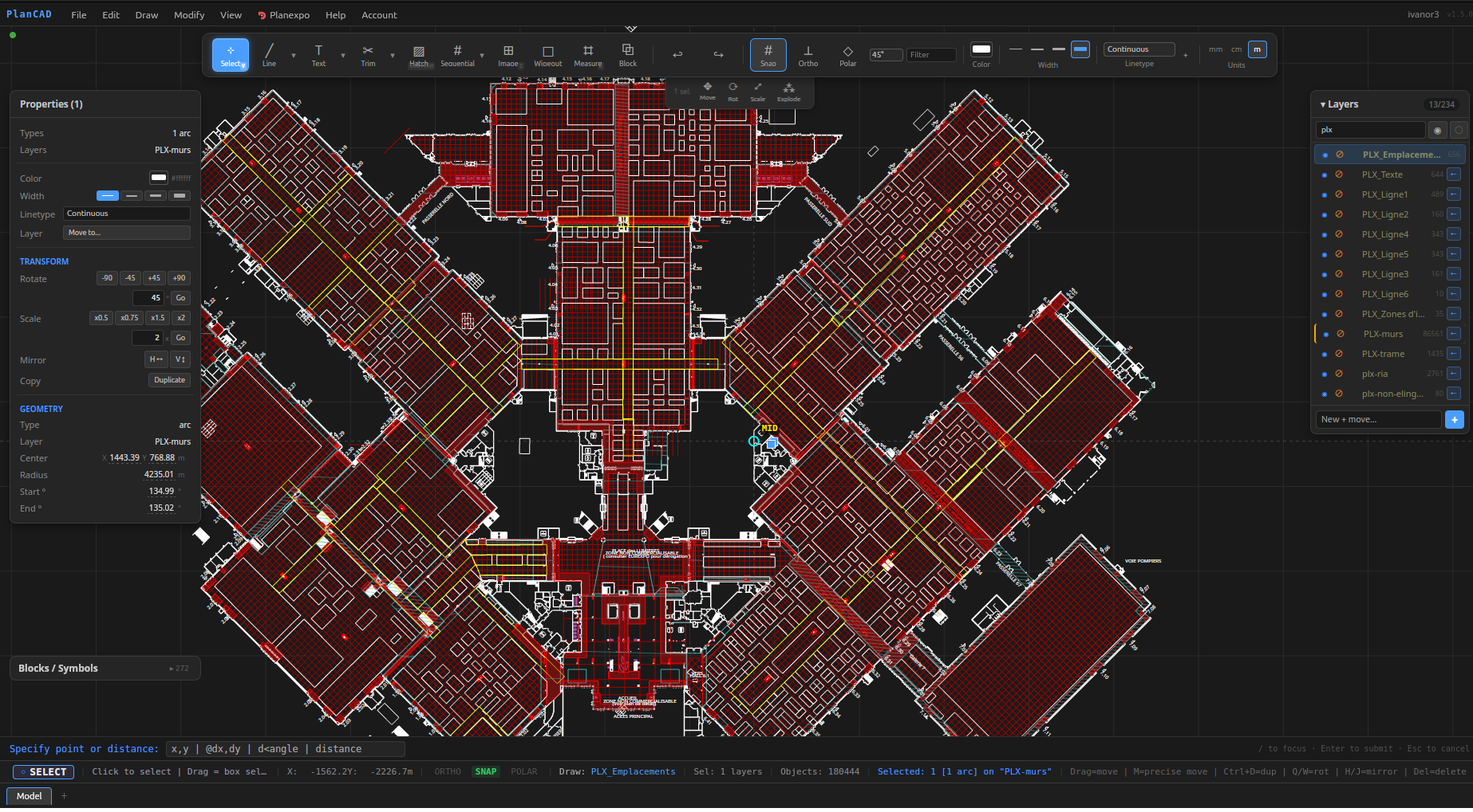 PlanCAD interface overview