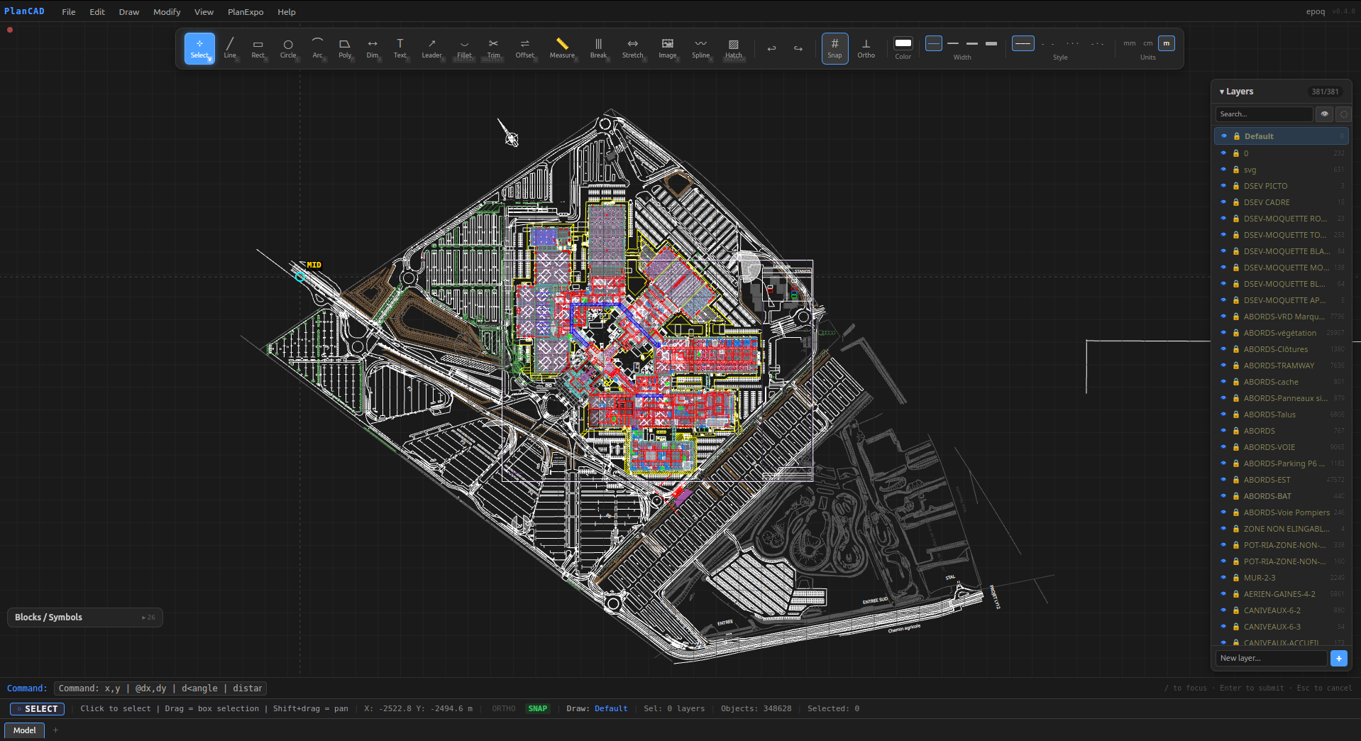 Import DXF/DWG dans PlanCAD